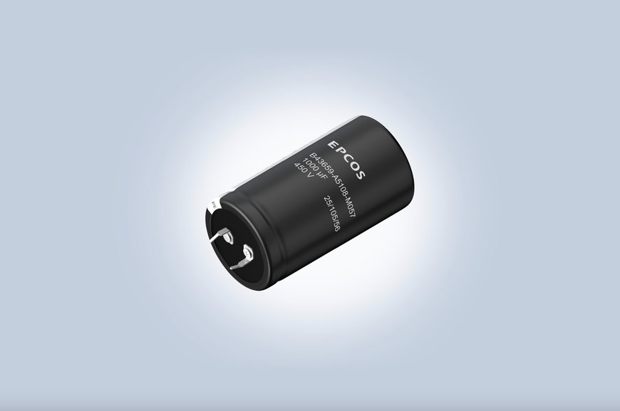 TDK OFFERS SNAP-IN CAPACITORS WITH INCREASED COMPACTNESS FOR GENERAL-PURPOSE APPLICATIONS